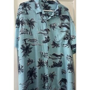 George Hawaiian Short Sleeve Shirt Sailboats 2xl  With‎ Pocket